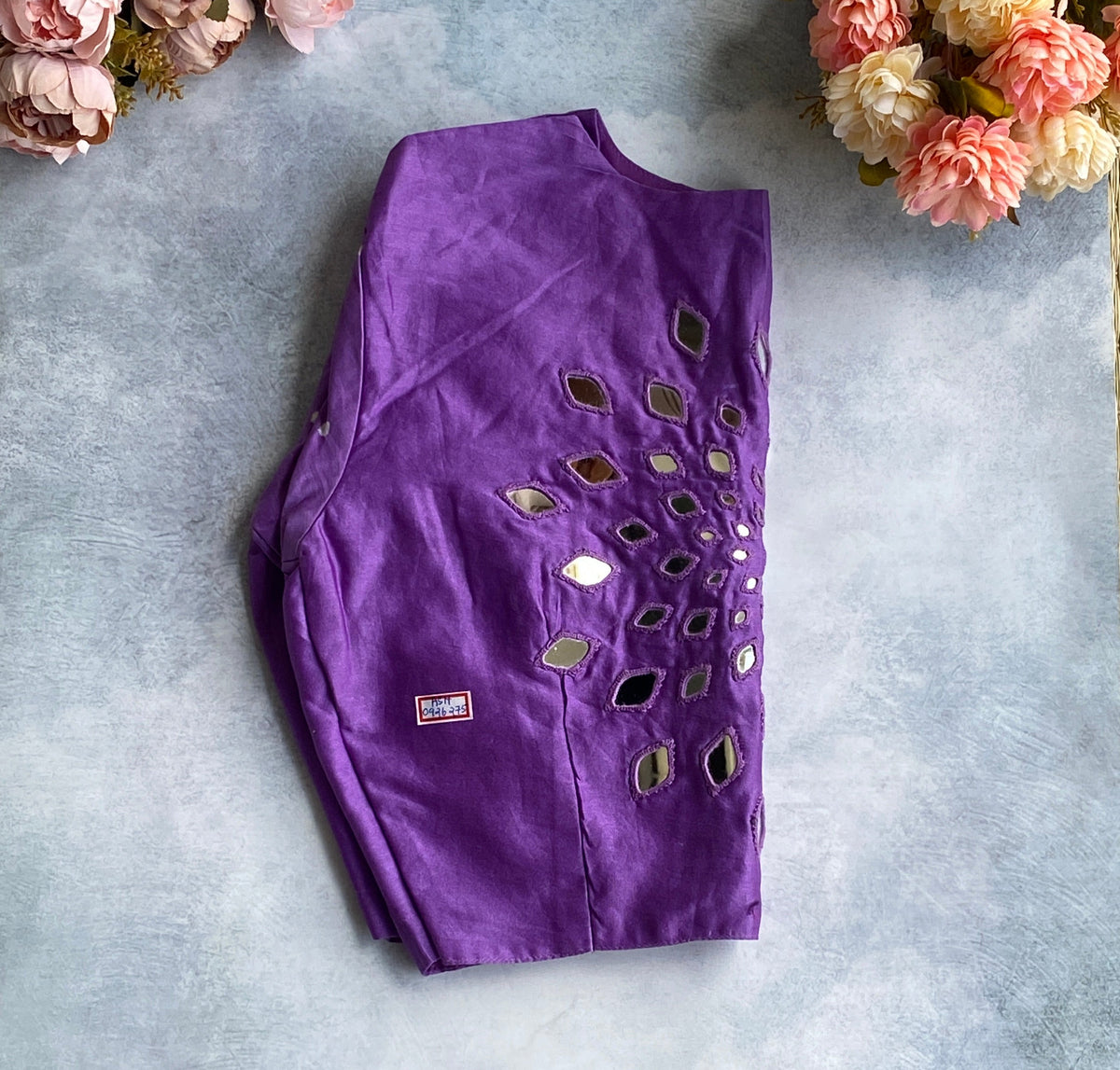Royal Purple Sequin Burst Blouse
