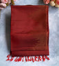 Deep Maroon Silk Saree with Contrast Border