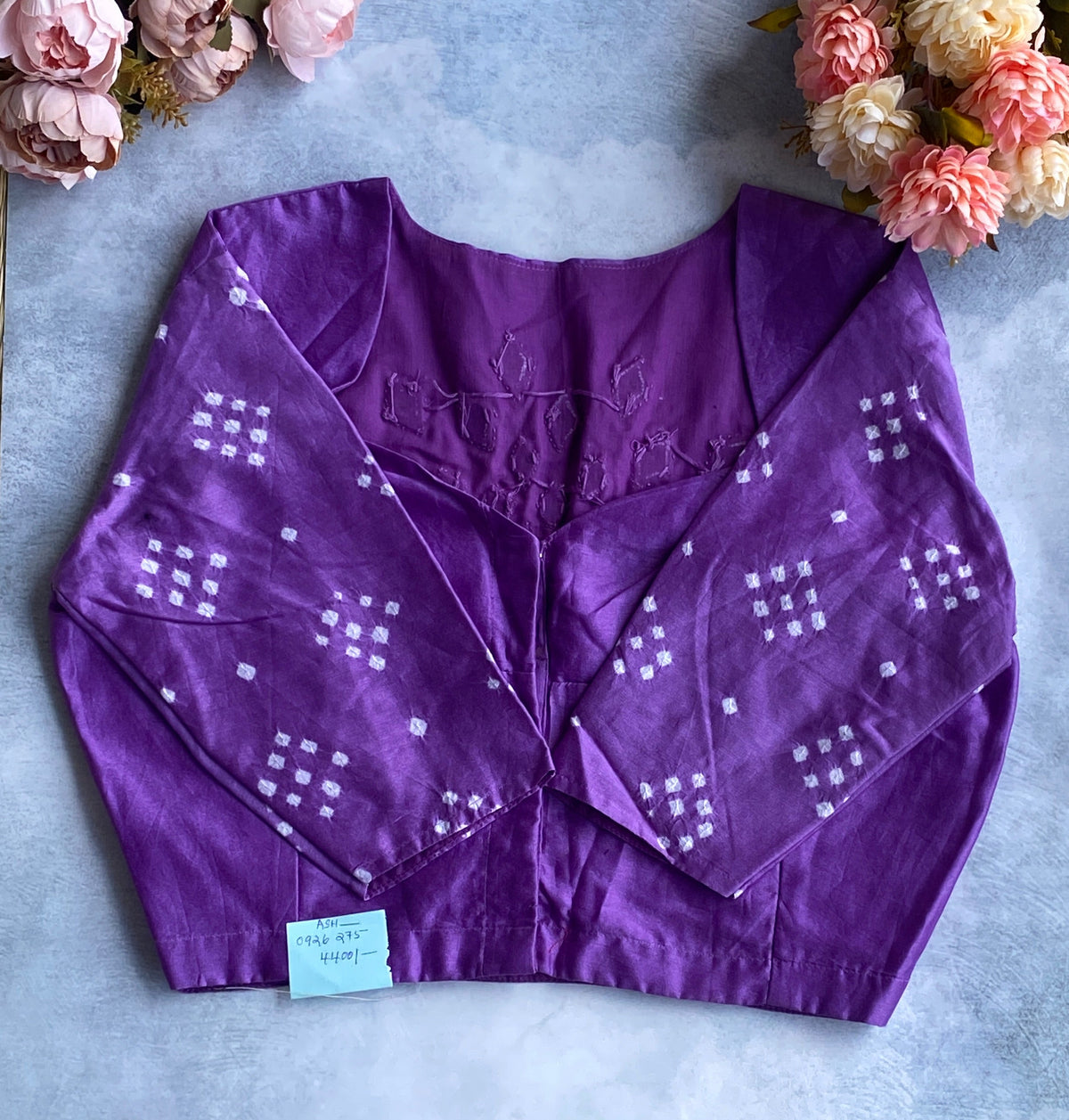 Royal Purple Sequin Burst Blouse