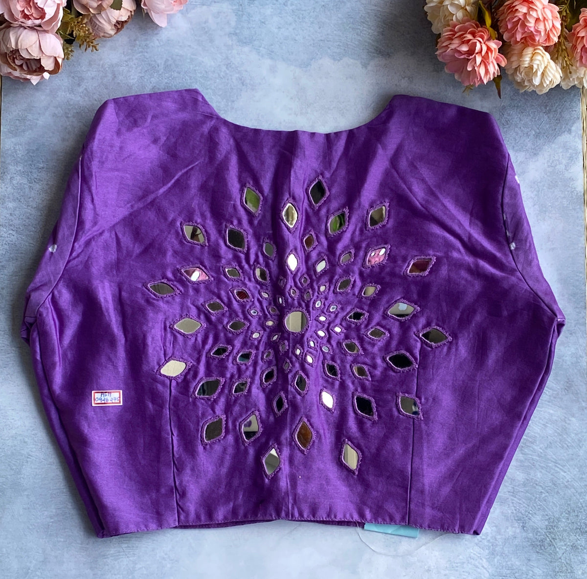 Royal Purple Sequin Burst Blouse