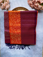 Pink-Orange Sunset Silk Saree