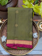 Kanchi Olive Green Soft Silk Saree