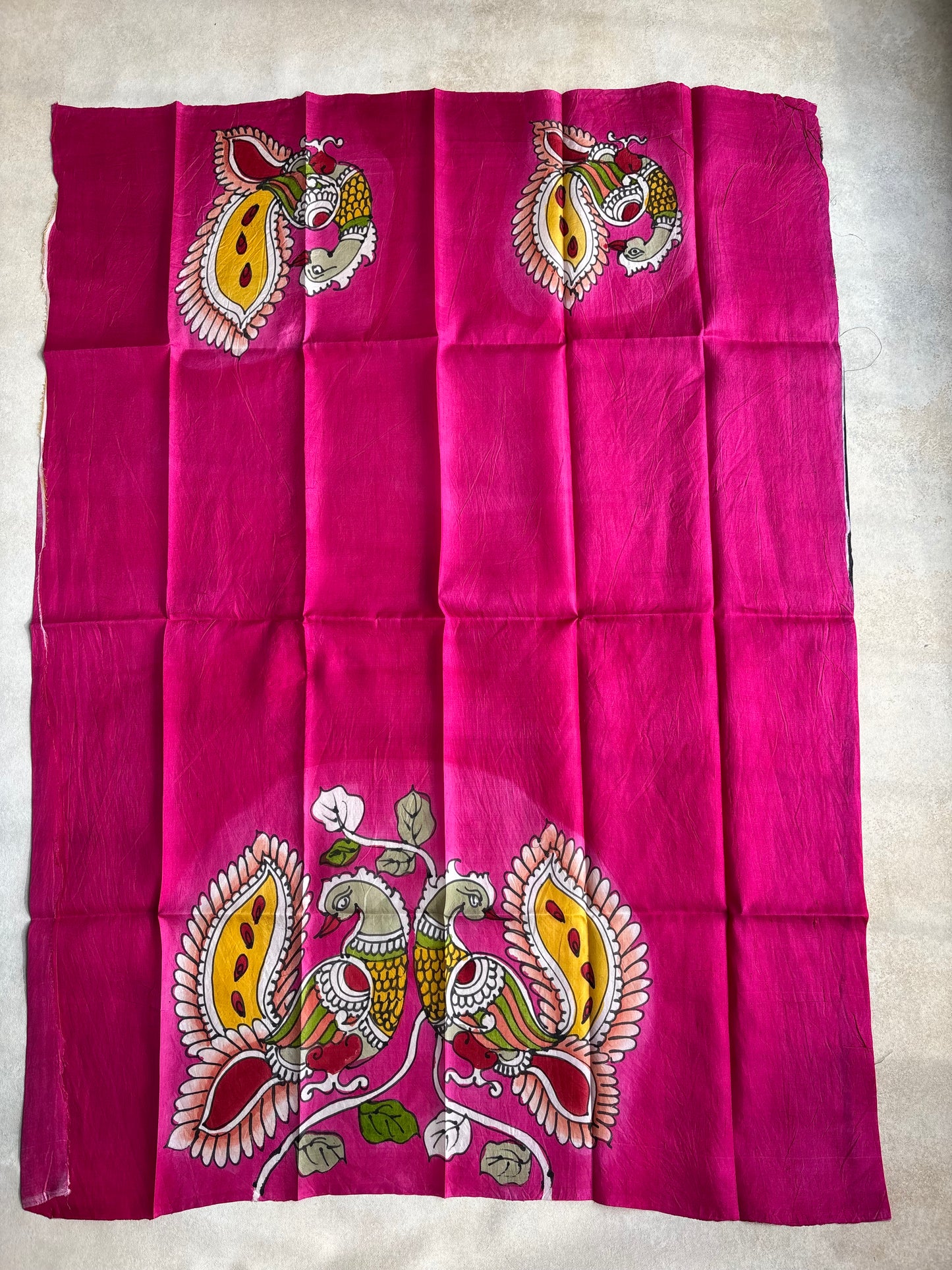 Hand Painted Bishnupuri Silk Blouse