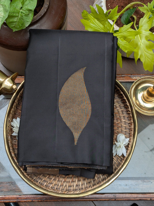 Kanchi Black Soft Silk Saree
