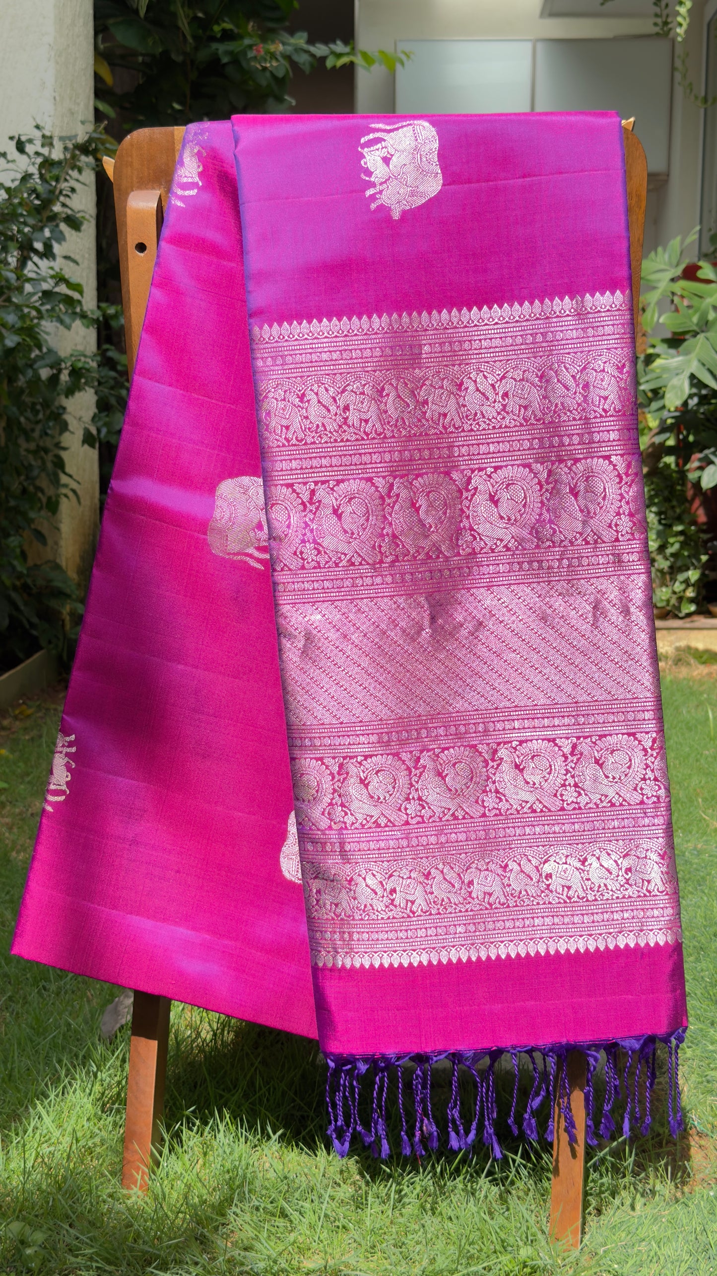 Purple Saree