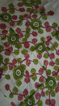 Hand-Painted Kalamkari Blouse Piece – Ivory Floral Vine Design