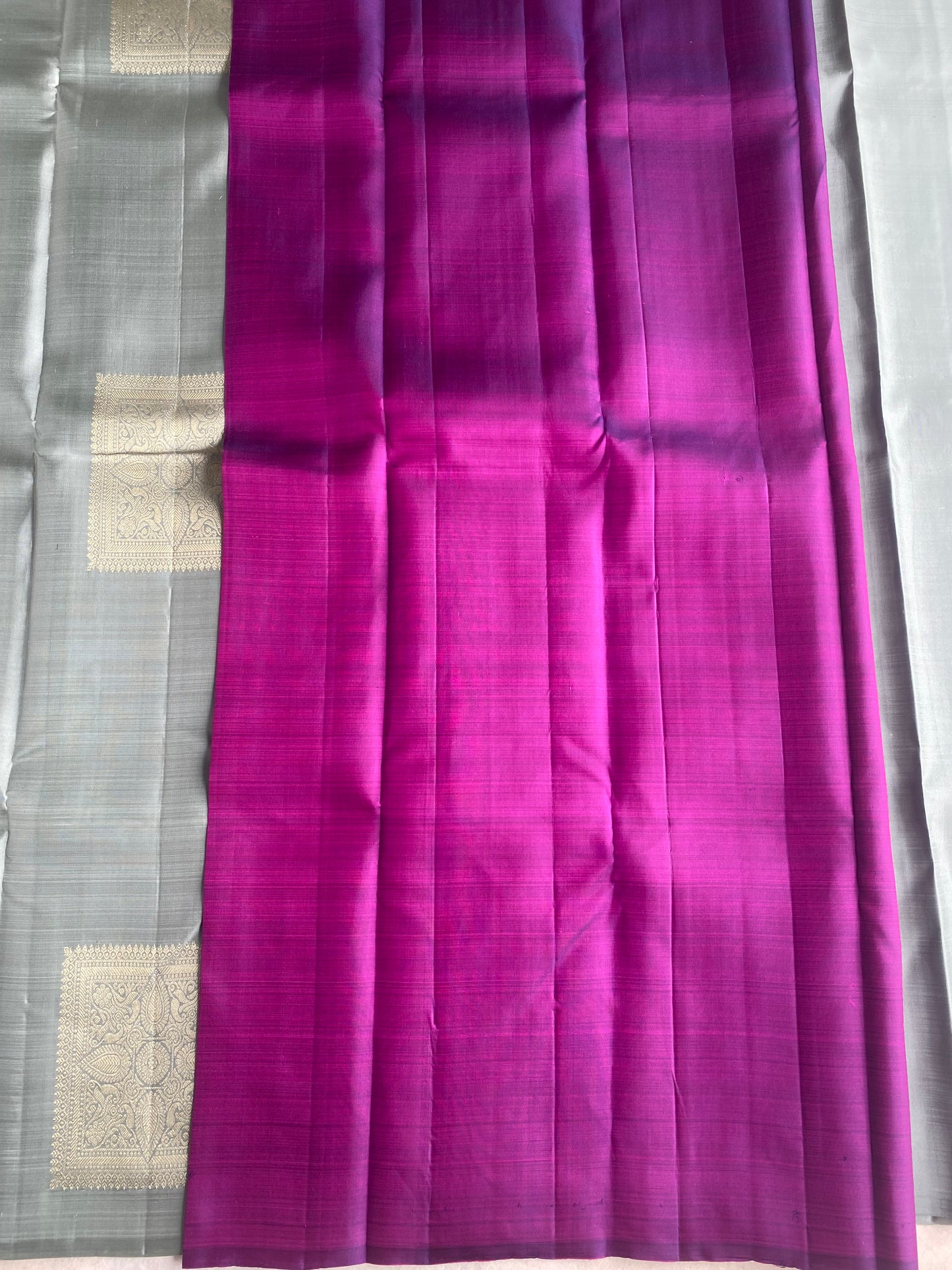 Sage Green Handwoven Silk Saree with Intricate Heritage Woven Panel