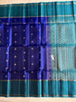 Royal Blue Handwoven Silk Saree with Heritage Zari Motifs