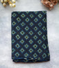 Indigo Geometric Ajrakh Modal Silk Saree – Vanaspati Handblock Print