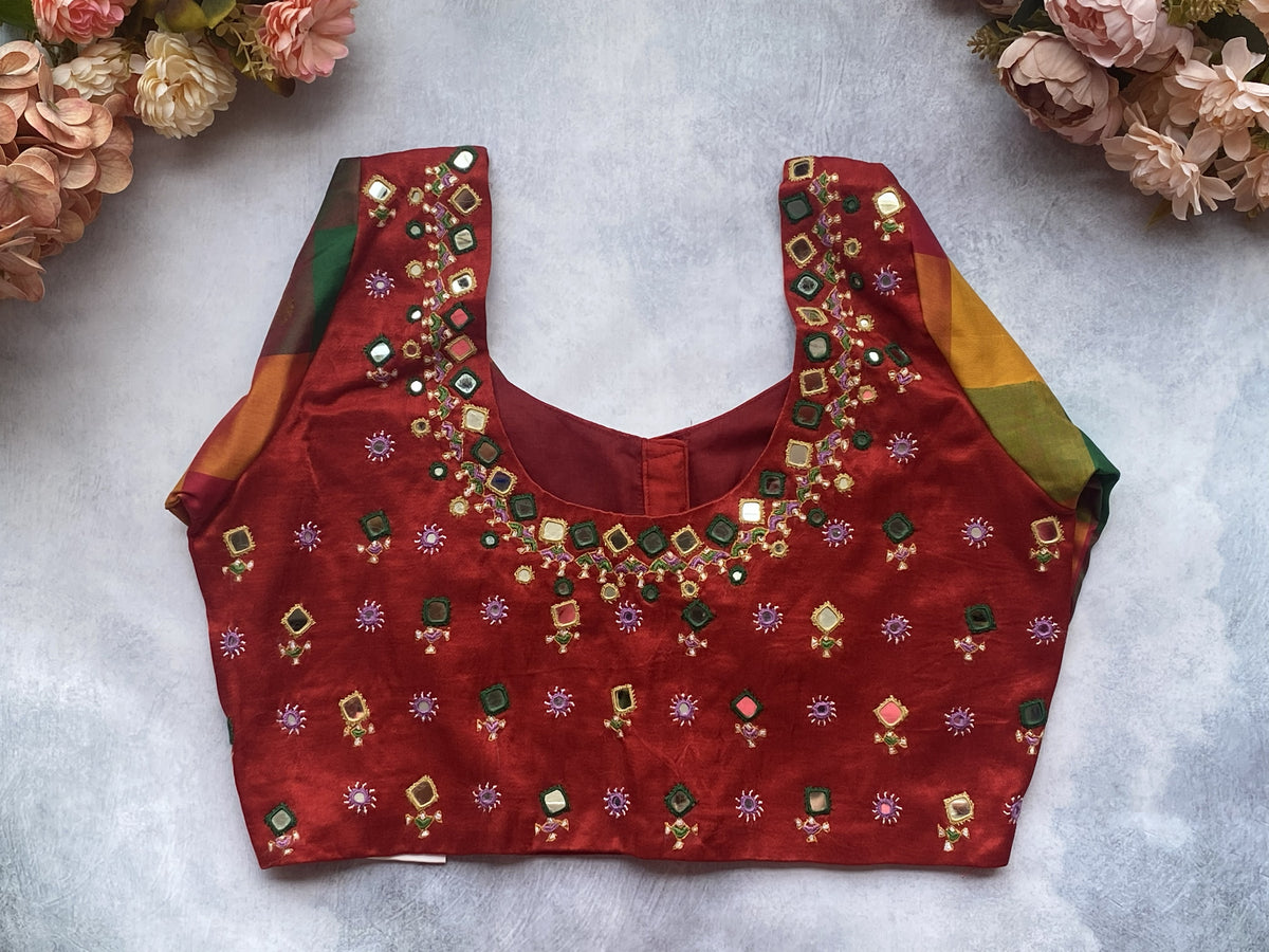 Handcrafted Pure Silk Designer Blouse