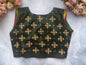 Emerald Heritage Pure Silk Embroidered Blouse