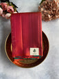 Sunset Coral Handwoven Silk Saree