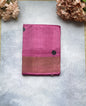 Magenta Polka Dot Tussar Silk Saree