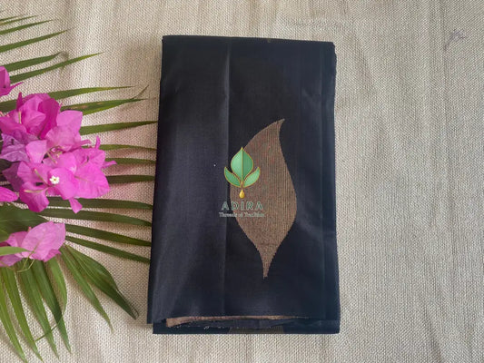 Kanchi Black Soft Silk Saree - Soft silk