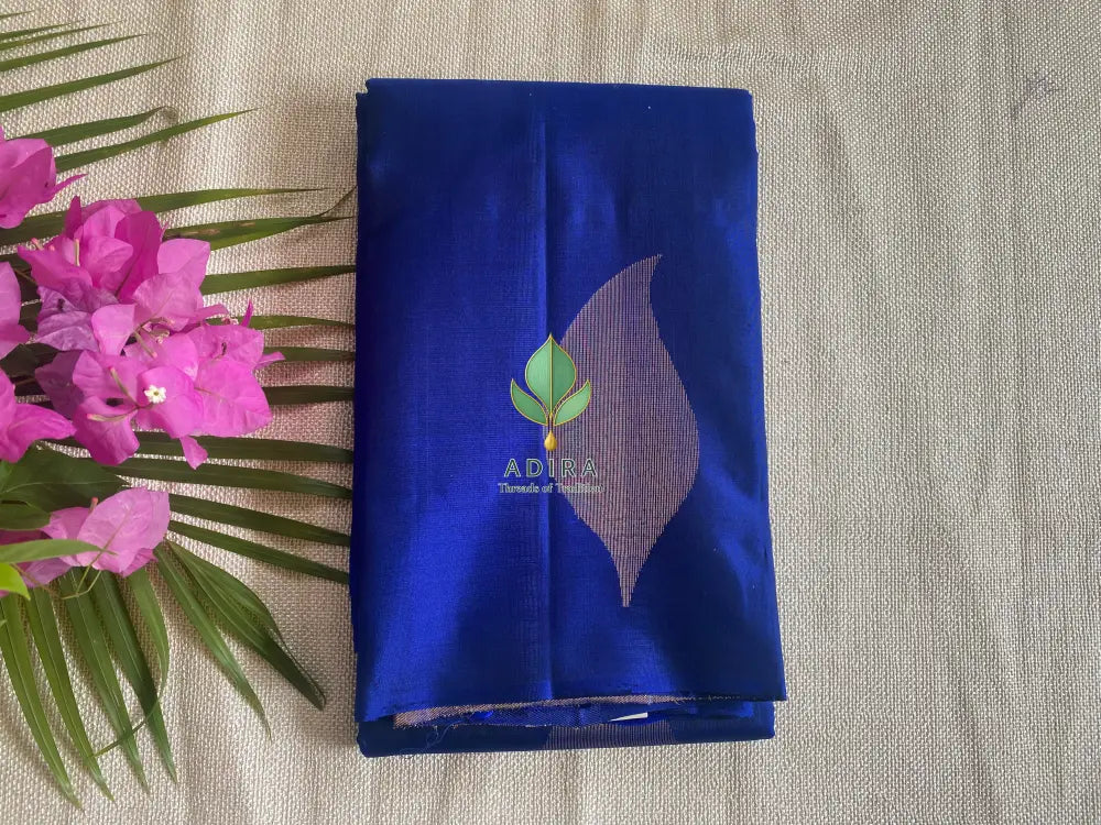 Kanchi Blue Soft Silk Saree - Soft silk