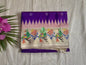 Purple Ikkat Hand Oven Silk Saree - Ikkat Silk Saree