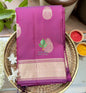 Royal Magenta Silk Saree with Gandaberunda Zari Motifs - Kanchi Silk